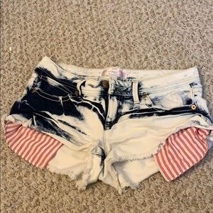 Patriotic Jean Shorts